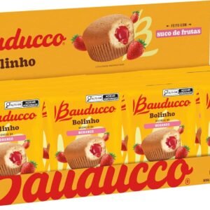 Display Bauducco Bolinho Morango 40g – 16 unidades