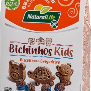 Bichinhos Kids Natural Life – Sabor Brigadeiro – Vegano – Sem Glúten – 80g