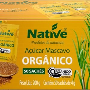 Açúcar Mascavo Orgânico 50 sachês de 4g Native