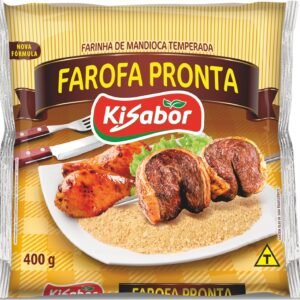 KiSabor Farofa Pronta Com Tempero Kisabor 400 Gramas